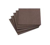 Metafranc Patin en feutre autocollant carré WU0645526 marron 200 x 200 mm 1 set