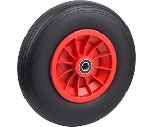 Metafranc Roue Increvable Ø 400 mm - Jante PVC - Type 4.80/4.00 - 8 - 100 kg - Roulement à billes/Roue en caoutchouc plein pour brouette