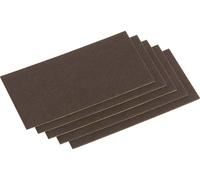 Metafranc WU0645426 Patin en feutre carré, autocollant marron (L x l) 200 mm x 100 mm 1 set