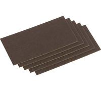 Metafranc WU0645426 Patin en feutre carré, autocollant marron (L x l) 200 mm x 100 mm 1 set