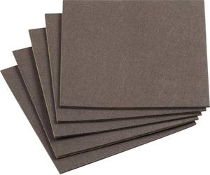Metafranc WU0645526 Patin en feutre carré, autocollant marron (L x l) 200 mm x 200 mm 1 set