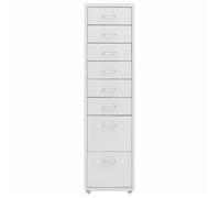 Métal Armoire à dossiers moderne - Classeur mobile - Gris 28x41x109 cm Métal CC932