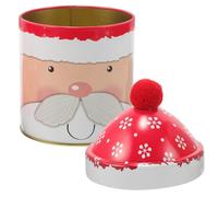 Métal Bocal à Bonbons avec Couvercle de Noël, Ambiance Noël | 14x9x9cm, Rangement Polyvalent pour Chocolats ou Sachets de Thé, Décoration Festive, Table de Fête