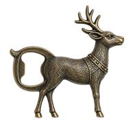 Metal Bottle Opener Beer Can Lid Opening Deer Shape Tool Vintage Style | Vintage Deer Shape Metal Bottle Opener Features Heavy Duty Construction For Fast Easy Beer Bottle Can Lid Removal
