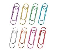 Metal Pen Clip, Notebook Pen Holder, Paper Clip Bookmark, Strong Grip, Lightweight Design, Multipurpose for School Office Travel Daily Use, Mixed Colors, Set of 8