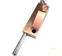 Metal Revolving Door Latch Lock | Multicolor 2 pcs for Wood Iron Framed Sliding Patio Glass Closet Doors: Replacement(Red Copper)