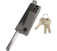 Metal Revolving Door Latch Lock | Multicolor 2 pcs for Wood Iron Framed Sliding Patio Glass Closet Doors: Replacement(Gold)