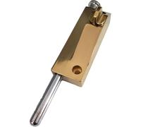 Metal Revolving Door Latch Lock | Multicolor 2 pcs for Wood Iron Framed Sliding Patio Glass Closet Doors: Replacement(Chrome)