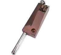 Metal Revolving Door Latch Lock | Multicolor 2 pcs for Wood Iron Framed Sliding Patio Glass Closet Doors: Replacement(Satin Nickel)
