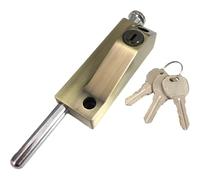 Metal Revolving Door Latch Lock | Multicolor 2 pcs for Wood Iron Framed Sliding Patio Glass Closet Doors: Replacement(White)