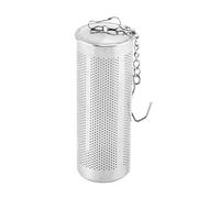 Metal Tea Infuser - Stainless Steel Brewing Strainer, Top Hook Chain Beverage Filter Accessory, Durable Reusable Drink Preparation Tool, Fine Mesh Steeping Equipment | For Mug Cup Bowl Men Women Enthu