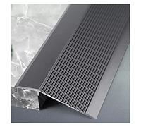 Metal Waterproof Commercial Transition Pieces Reducer,Uneven Flooring Transition Strip for Threshold Less Than 4.5cm, Heavy Duty Cuttable Floor Edge Trim(Gray,135cm/53.1in)