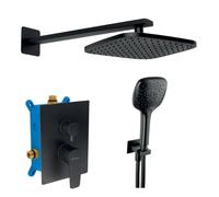 Metalia 58 ensemble de douche avec corps d'encastrement, noir (SADA58051R.5)