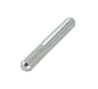Metalideal Axe de Jonction Rail Portail Visser Gorge U Ø 20 mm Acier Brut | ALIGNEMENT PARFAIT : Axe raccordement mâle-mâle robuste pour aligner 2 rails au sol de portail coulissant sans jeu.