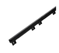 Metalideal | Crémaillère Portail Coulissant en Nylon avec Âme Acier 10x10 mm | Fixation Inférieure sous Profilé | Longueur 1m 80 Dents Module 4 - MIC820NY