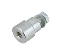 Metalideal | Entretoise à Souder pour Crémaillère de Portail Coulissant - Plot de Calage Ø 28x25 mm en Acier Brut - Manchon de Fixation Professionnel pour Automatisme (À l'Unité)