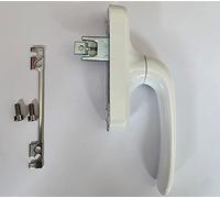 Metalkard Poignée de Fenêtre Aluminium Blanc Ambidextre 104/84,5/98