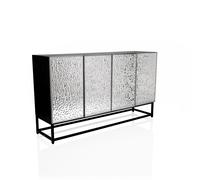 METALLIO - Commode Noir/Argent