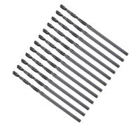 METALLIXITY 1.75mm Foret Hélicoïdal, 4241 Acier Rapide Tige Droite Nitruration Noir 118°, Mèche à Creuser pour Bois Plastique Fer Cuivre Aluminium Métal Mou, Forets à Métaux Acier Doux (12PCS)