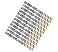 METALLIXITY 12PCS Foret Hélicoïdal, 7mm Mèche à Creuser Acier Rapide 4341, Tige Droite 118° Finition Noir et Or pour Cuivre Aluminium Bois Plastique Métal, Forets à Métaux de Dureté Moyenne