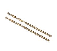 METALLIXITY 2PCS Foret Hélicoïdal, 1.5mm Mèche à Creuser Acier Rapide 4341, Tige Droite 118° Finition Noir et Or pour Cuivre Aluminium Bois Plastique Métal, Forets à Métaux de Dureté Moyenne
