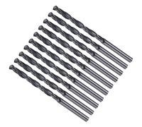 METALLIXITY 3.7 mm Foret Hélicoïdal, 4241 Acier Rapide Tige Droite Nitruration Noir 118°, Mèche à Creuser pour Bois Plastique Fer Cuivre Aluminium Métal Mou, Forets à Métaux Acier Doux (10PCS)