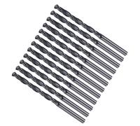 METALLIXITY 3.9mm Foret Hélicoïdal, 4241 Acier Rapide Tige Droite Nitruration Noire 118°, Mèche à Creuser pour Bois Plastique Fer Cuivre Aluminium Métal Mou, Forets à Métaux Acier Doux (12PCS)