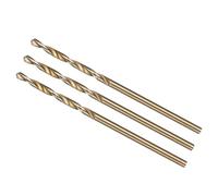 METALLIXITY 3PCS Foret Hélicoïdal, 1.5mm Mèche à Creuser Acier Rapide 4341, Tige Droite 118° Finition Noir et Or pour Cuivre Aluminium Bois Plastique Métal, Forets à Métaux de Dureté Moyenne