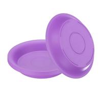 METALLIXITY 5 Pcs Soucoupe Ronde 11,4cm PP Violette | Soucoupe de Pot de Fleurs,Matériau PP,pour Drainage Eau Intérieur ou Extérieur,pour Jardins,Cours,Balcons,Plantes de Table