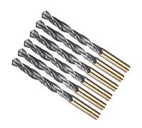 METALLIXITY 6PCS Foret Hélicoïdal, 11mm Mèche à Creuser Acier Rapide 4341, Tige Droite 118° Finition Noir et Or pour Cuivre Aluminium Bois Plastique Métal, Forets à Métaux de Dureté Moyenne