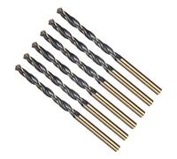 METALLIXITY 6PCS Foret Hélicoïdal, 4.2mm Mèche à Creuser Acier Rapide 4341, Tige Droite 118° Finition Noir et Or pour Cuivre Aluminium Bois Plastique Métal, Forets à Métaux de Dureté Moyenne