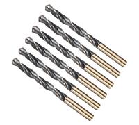METALLIXITY 6PCS Foret Hélicoïdal, 9mm Mèche à Creuser Acier Rapide 4341, Tige Droite 118° Finition Noir et Or pour Cuivre Aluminium Bois Plastique Métal, Forets à Métaux de Dureté Moyenne