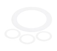METALLIXITY Anneaux pour Spot Encastrable ID 3,58" x OD 4,92", 4 Pièces d'Anneaux pour Spot Encastrable en Métal pour Couvrir les Luminaires Encastrés au Plafond, LED, Blanc