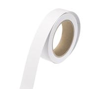 METALLIXITY Bordure autocollante à décoller et à coller, blanc brossé | Ruban adhésif imperméable épais et résistant aux rayures en PVC pour réparation de plinthes de 12 m x 3 cm