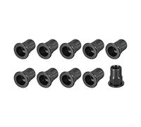 METALLIXITY Rivet Écrous (M8) 20pcs, Carbone Acier Demi Hex Fileté Insert Écrous - pour Meuble Mécanique Fixations, Noir
