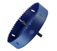 METALLIXITY Trousse de Scie Cloche Bi-Métal 155mm (6-3/32") Bleu | Scie Cloche Acier Rapide M42 avec Foret Centre, Clé hexagonale et Ressort, pour Tôle Métallique Bois Plaque Plastique