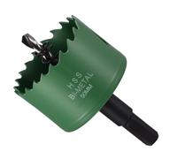 METALLIXITY Trousse de Scie Cloche Bi-Métal 50mm (1-31/32") Vert | Scie Cloche Acier Rapide M42 avec Mèche Centrale Clé Hexagonale et Ressort, pour Tôle Métallique Bois Plaque Plastique