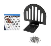 METALs - Lot de 25 pare-neige de toit avec coutures debout, freins à neige en forme d'éventail, crampons à neige en métal antirouille très résistants pour système de rétention de glace de toit, kit