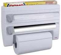 Metaltex 254410 Distributeur d'essuie-tout Roll-n-Roll 4-en-1, blanc, 39 x 10 x 25 cm.