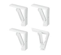 Metaltex 254508 Lot de 4 Pinces à Nappe en Plastique Blanc