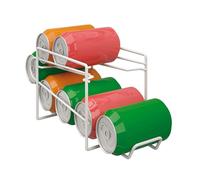 Metaltex Range-canettes 364908 pour réfrigérateur – 14x33x15 cm Blanc
