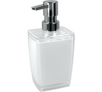 Metaltex 401030014 Style Distributeur de Savon Plastique Blanc/Transparent 8 x 6,5 x 17 cm