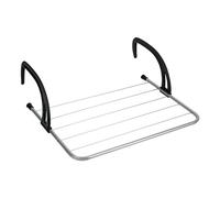 Metaltex 406003031 heizkörper-/sèche-Linge pour Balcon, Camping, Argent/Noir