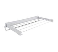 Metaltex 40633514080 Rapallo Séchoir à Linge Intérieur Mural Télescopique/Porte-Serviettes 3.5 m, Blanc