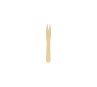 Metaltex 571300000 Cuillère jetable en bois de bouleau Fourchettes pour amuse-bouche