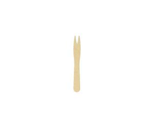 Metaltex 571300000 Cuillère jetable en bois de bouleau Fourchettes pour amuse-bouche