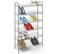 Metaltex Etagère à Chaussures à 6 Niveaux Gris Argenté Range-chaussures Entrée Argent G