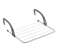 Metaltex 406003031 heizkörper-/sèche-Linge pour Balcon, Camping, Argent/Noir