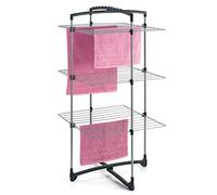 Metaltex Fortino Séchoir à Linge Pliable, Tour 3 étages, argenté, 25 m
