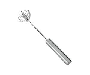 Metaltex Fouet Rotatif en Acier Inoxydable - Fouet Manuel à Rotation - 35 cm